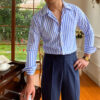 Camisa Social Masculina Listrada Garenzi GZ087