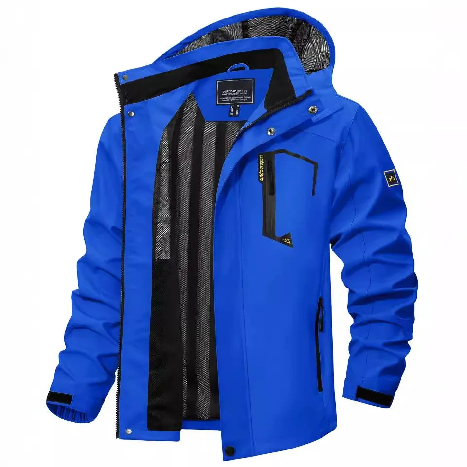 Jaqueta Impermeável Masculina Garenzi GZ323 impermeável com tecido respirável e ajuste ergonômico para conforto e proteção.