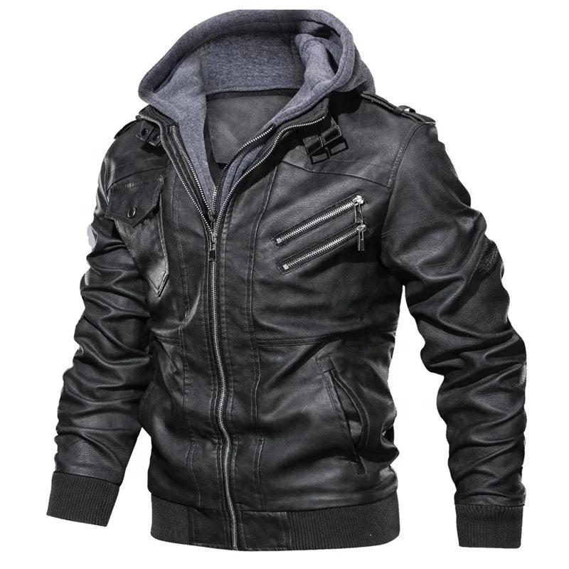 Jaqueta Masculina de Couro Original Garenzi GZ125