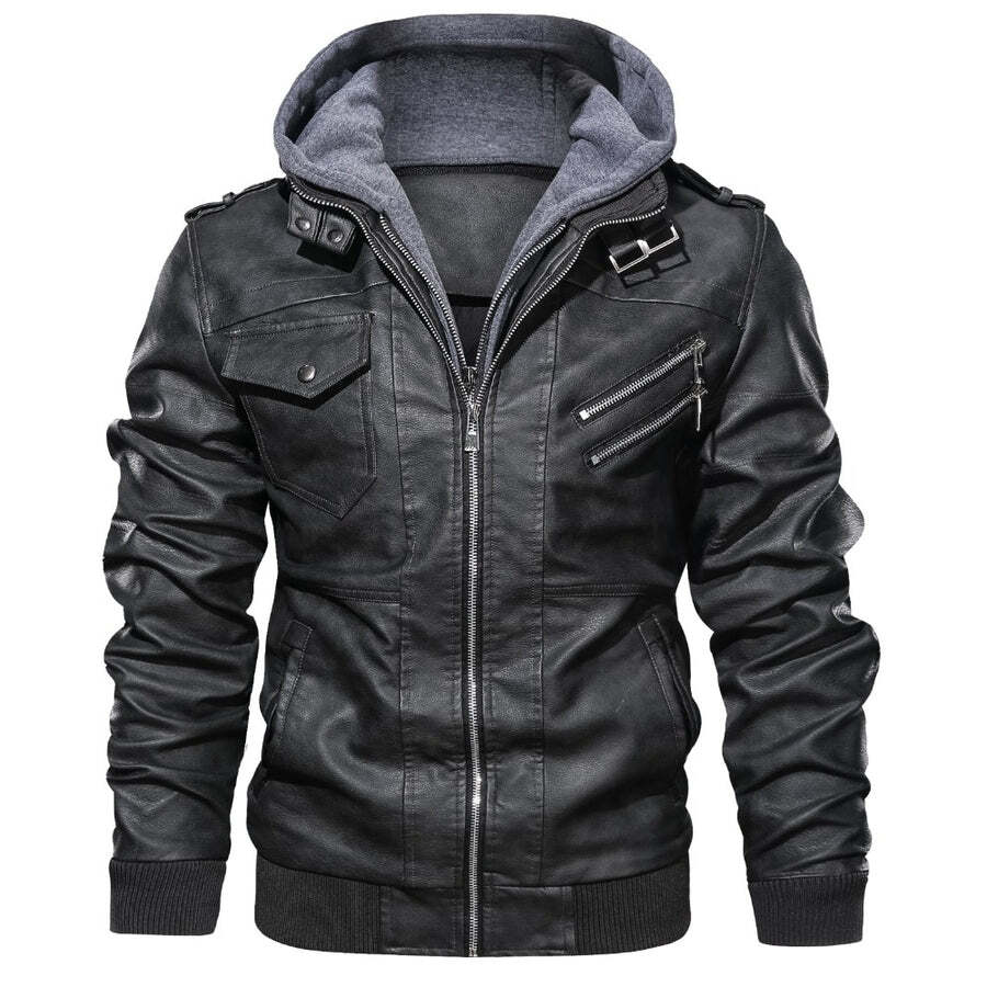Jaqueta Masculina de Couro Original Garenzi GZ125