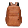 Mochila de Couro Masculina Garenzi GZ072 - Resistente à Água, com USB e Antifurto