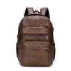 Mochila de Couro Masculina Garenzi GZ072 - Resistente à Água, com USB e Antifurto