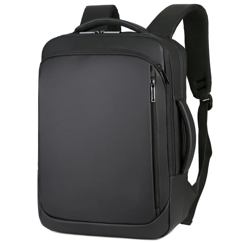 Mochila Executiva Garenzi GZ066 impermeável com porta USB e compartimentos organizados para notebook de 15 polegadas.