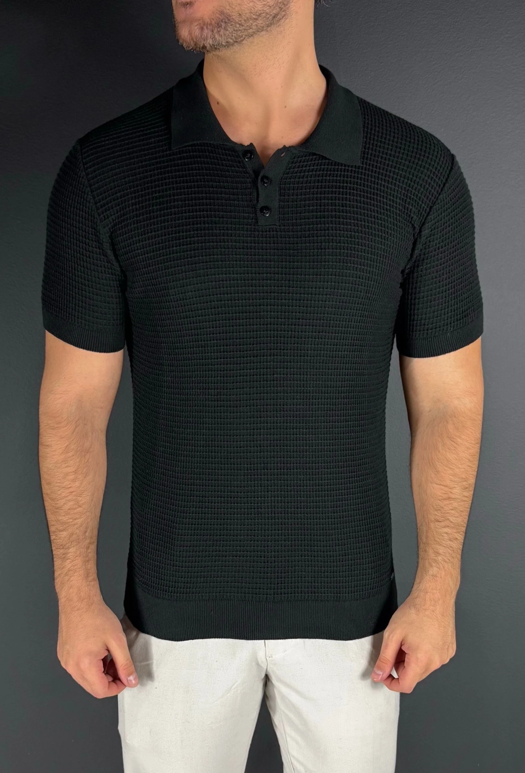 [COMPRE 1 LEVE 3] Camisa Polo Texture Premium - Elegância Casual e Caimente Perfeito